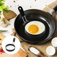 thumbnail image 3 of Japceit Egg Rings for Frying Eggs Egg Rings for Egg Mcmuffins 3.5In Rings with Handle Stainless Steel Cooking Rings Nonstick for Frying Eggs and Mcmuffins for Breakfast Stainless Steel Frying Pan, 3 of 9