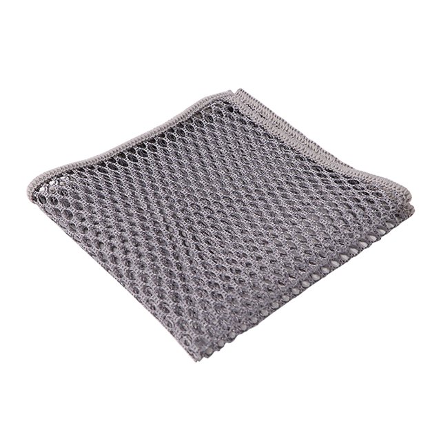 XZNGL Metal Dish Cloth Mesh Dish Cloth 30 cm x 30 cm Double Layer Non Scratch Kitchen Washing Rag for Dishes Pots Grills Stovetops