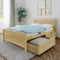 thumbnail image 1 of BEDSMART Solid Wood Full Size Bed With Storage | Natural, 1 of 7