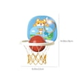 thumbnail image 3 of Blue Junior Basketball Set With Suction Cups Safe Soft Hoop Developmental Sport Toy For Active Toddlers, 3 of 6