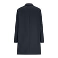 thumbnail image 5 of WRKEKC Coats for Women Long Sleeve Solid Color Button Multi Pocket Wool Blend Long Jacket Top for Daily Appeal and Functional Design, 5 of 5