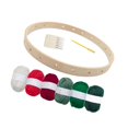 thumbnail image 2 of Rongfmy Small Loom Set Craft Board Round Handwoven Material Pack for Kindergarten Adults Set A, 2 of 9
