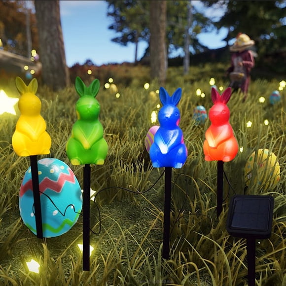 Outdoor Solar Easter Egg Courtyard Decoration Ambient Light Garden Layout Night Light String of Lights Outdoor Christmas Star Light Fixtures Ceiling Mount String of Lights Battery Operated with Timer