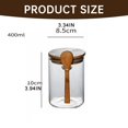 thumbnail image 2 of Hinati Clearance Sale Glass Jars with Airtight Lids and Spoons Thick Glass Food Storage Airtight Food Storage Containers, Kitchen Storage Containers for Cabinets, Countertop, Drawers, Under Sink, 2 of 8