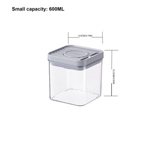 Food Storage Containers Food Grade Pet Transparent Plastic Press Sealed Can Leakproof Storage Can Pet Food Storage Containers