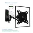 thumbnail image 4 of North Bayou 17"-27" Gas-Strut Monitor Wall Mount - F120-S, Silver, 4 of 5