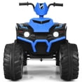 thumbnail image 1 of Patiojoy 12V Electric Kids Quad ATV Ride on Car with LED Lights& Bluetooth Navy, 1 of 6