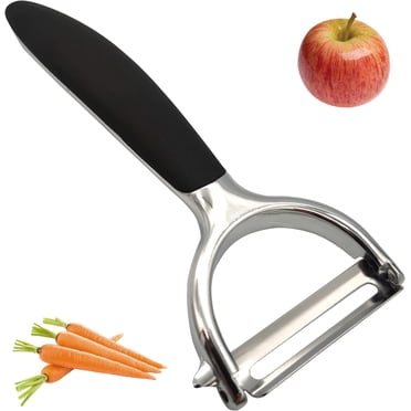 Professional Multi-Purpose Peelers, Effortless Peeling With Rust-Free Carbon Steel Blades And Zinc Alloy Body For Kitchen Potatoes, Pears, Apples, Vegetables, Carrots, Cucumbers (2PCS)