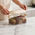 thumbnail image 4 of TIELUTT Containers Food Stackable Space Saving Canister Condiment Organizer Family Gathering Picnic Linen Closet Organizer Fruit Container Vacuum Seal Containers Take Out Containers Disposable Contai, 4 of 8