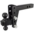thumbnail image 1 of Bulletproof Hitches Trailer Hitch Ball Mount HD204 For 2 Inch Receiver; Lockable Lock Sold Separate; 22 000 Pound Gross Trailer Weight; Adjustable 4 Inch Drop/4 Inch Rise; Non Swivel; Non-Extendable, 1 of 11