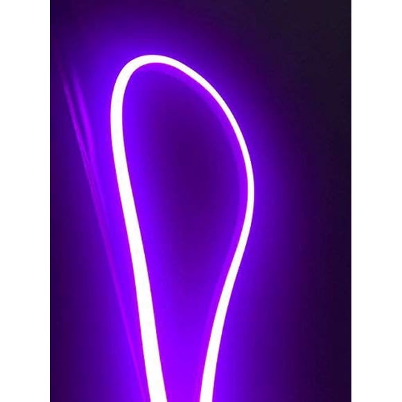 US Stock 110V Belle Violette Flexible LED Néon Corde Lumineuse Bande Étanche Néon LED Corde Éclairage Mariage Noël Fête Déco Maison Intérieur Extérieur Déco de Chambre Éclairage