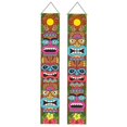 thumbnail image 1 of 2x Banners, Happy Hawaiian Wall Hanging Create Supplies Photo Props Porch Sign for Jungle Background Pool Outdoor Birthday, 1 of 7