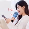 thumbnail image 1 of New Mobile Phone Bluetooth Wireless KTV Capacitor Microphone Microphone Audio Integrated Children's KTV, 1 of 6
