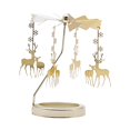 thumbnail image 4 of Xingzhi Spinning Tea Light Candle Holder Candle Lover Ornament Rotating Candlestick Elk, 4 of 9