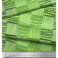 thumbnail image 3 of Soimoi Green Silk Fabric Geometric African Print Fabric by the Yard 42 Inch Wide, 3 of 3