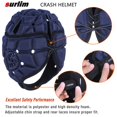 thumbnail image 3 of Surlim Soft Helmet for Flag Football Scrum Cap Soft Shell Helmet Rugby Headgear for Youth Adults (Navy Blue Large), 3 of 5
