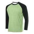 thumbnail image 1 of LOVZFMLL Men's Shirts, Colorblock Classic Fashion Crew Neck T-Shirts, Casual Essential Versatile Pullover, Relaxed Fit Fall Clothes, 1 of 2