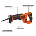 thumbnail image 4 of BLACK+DECKER 20V MAX Lithium-Ion Cordless Reciprocating Saw (Tool Only), 4 of 9