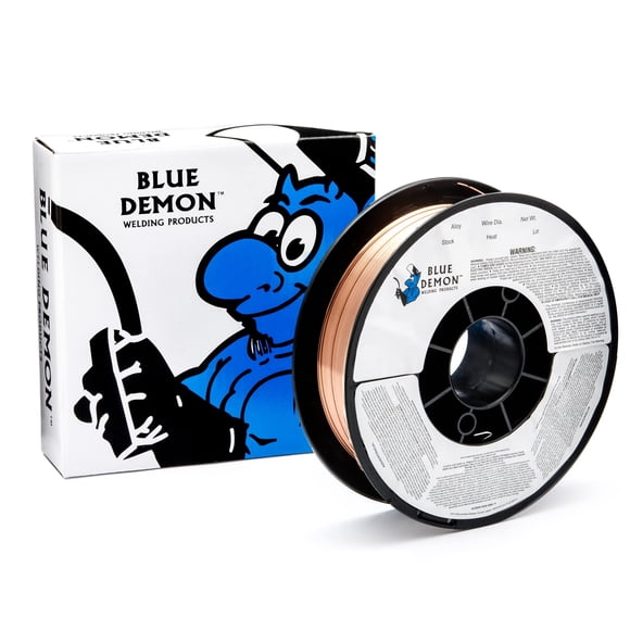 Blue Demon ER70S6 X.030 X 11 LB Fil de Soudage en Acier au Carbone MIG/GMAW, Toutes Positions, Faible Éclaboussures, Formulé pour Offrir des Soudures Sans Porosité, Qualité Rayons X, 0,03 dia