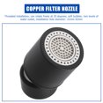 thumbnail image 2 of Luxshiny Rotatable Faucet Extender with Splashproof Nozzle for Kitchen Use Black Copper Material 1 Pc, 2 of 7