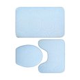 thumbnail image 1 of tredstone 3piece Stylish And Anti-slip U Shape Bath Rugs Easy To Install And Waterproof Modern Bath Mat Set sky blue 1Set, 1 of 6