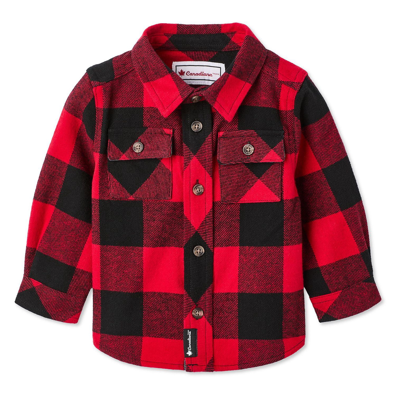 Chemise en flanelle Canadiana collection non genrée pour nourrissons