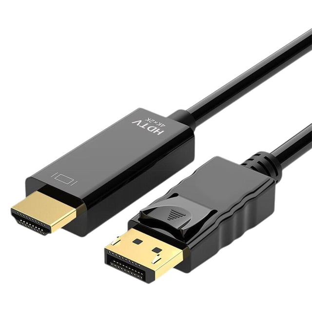 SharkTRUE High-Quality DisplayPort to HDMI Cable: 4K Stable Transmission, Dual Color Options