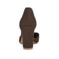 thumbnail image 2 of BLISSFUL STEP Women's High Block Heels Pointed Toe Ankle Strap Dress Shoes​ Coffee 6, 2 of 7