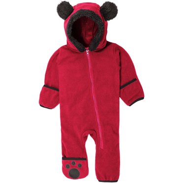 Fall Rompers for Toddler 2024 Infant Baby Girls Boys Solid Ears Hoodie Romper Clothes Fleece Jumpsuit New Casual Winter Jumpsuits Red 3-6 Months