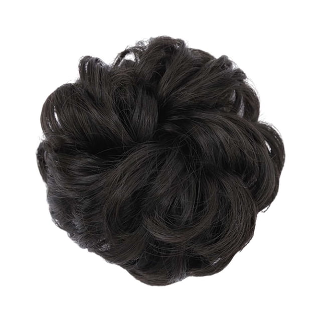 1PCS Chignon pour Cheveux en Désordre Chouchous pour Cheveux Extension Bouclé Ondulé Désordre Chignon Synthétique pour Femmes Postiche Chignon