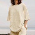 thumbnail image 4 of Ensembles 2 Pcs pour Femmes Été en Lin Assortis Ensembles de Détente Ensembles de Pyjamas, 4 of 8