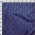 thumbnail image 4 of oneOone Georgette Viscose Royal Blue Fabric Floral Sewing Craft Projects Fabric Prints By Yard 42 Inch Wide, 4 of 4