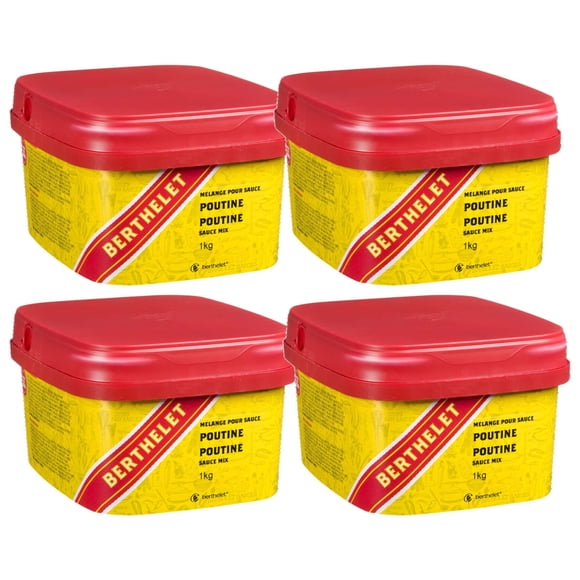 Berthelet Poutine Sauce Mix 1kg - Authentic Canadian Flavor | Perfect for Homemade Poutine