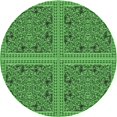 thumbnail image 1 of Ahgly Tapis d'Intérieur Lavable en Machine Carré Transitionnel Vert Néon, 3 Pieds Carré, 1 of 7