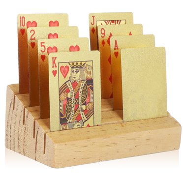 Support de Cartes à Jouer Support d'Exposition de Cartes à Jouer en Bois Support d'Exposition pour Jeux de Table Support d'Exposition pour Cartes à Jouer à Fente Inclinée