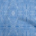 thumbnail image 1 of oneOone Rayon Blue Fabric Moire Fabric For Sewing Printed Craft Fabric By The Yard 56 Inch Wide, 1 of 4