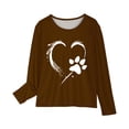 thumbnail image 3 of Birdeem Chemises à Manches Longues pour Filles Chemises à Manches Longues Imprimés Mignons Col Rond Hauts Blouses Décontractées Habillées Vêtements Chemises à Manches Longues pour Filles, 3 of 4