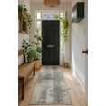 thumbnail image 1 of Rug Branch Montage Collection Tapis de couloir moderne damassé, 1 of 4