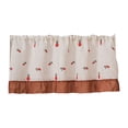 thumbnail image 2 of Window Valance Curtain Panels, Short Rod Pocket Light Blocking for Small Kitchen Bathroom Basement, Polyester, Multicolor, 1 Panel (100x60cm), 2 of 6