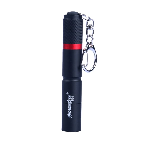 Mini Lampe de Poche à DEL Super Brillante - Type XPE, 120 Lm - 3 Modes (Haut-Bas-Stroboscope) - Aluminium d'Aéronef, Noir - 9 cm, Pince - 1 Pce (Pile Non Incluse)