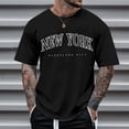 thumbnail image 2 of BOBOGOJP T-Shirts en Coton Surdimensionnés pour Hommes à Manches Courtes, Col Ras du Cou (Noir,m), 2 of 4
