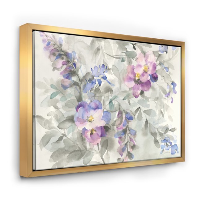 Rêves de Jardin Fleur - Toile Encadrée Traditionnelle