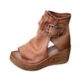 thumbnail image 1 of Summer Fashion High-top Wedge Sandals Thick-soled Fish Mouth Roman Sandals, 1 of 9