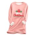 thumbnail image 1 of Birdeem T-Shirt à Manches Régulières pour Femmes, Mode de Noël, Imprimé, Hiver, Ample, Vacances, Décontracté, Manches, Col Rond, 1 of 1