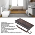 thumbnail image 4 of Toilet Paper Holder Wall Mounted Tissue Holder Double Layer Tissue Dispenser With Shelf For Bathroom, 4 of 8