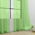 thumbnail image 4 of ZENGHUIJ Voilages en Polyester à Double Cordon de Couleur Unie Semi-Transparents Rideaux Style Poche pour Tringle Rideaux Semi-Transparents, 4 of 6