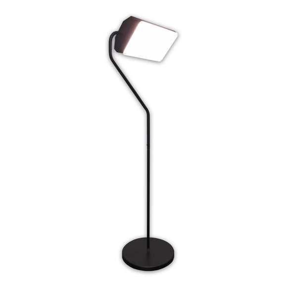 Northern Light Technologies Flamingo - 10000 Lux Light Therapy Full Spectrum Adjustable LED Floor Lamp for Natural Mood and Energy Enhancement, Sunlight Lamp, Black, 4 Foot