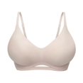 thumbnail image 1 of Virmaxy Womens Wireless Bra Solid Color Soft and Comfortable Gathered Large Bra Solid Color Soft and Comfortable Without Steel Rings Gathering To A Large Bra Gray-1 S, 1 of 2