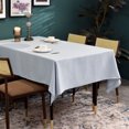 thumbnail image 3 of BALCONY & FALCON Rectangular Tablecloth Fine Yarns Linen Water Resistant 55 x 95 Outdoor Dining Silver, 3 of 6