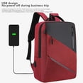 thumbnail image 4 of Qocolhg Travel Laptop Backpack, Business Anti Theft Slim Sturdy Laptops Backpack with USB Charging Port, Water Resistant College School Computer Bag Gift for Men & Women Fits 15.6 Inch Notebook, 4 of 6
